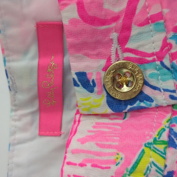 Lilly Pulitzer Walsh Shorts Pop Up Summer Remix Patch size 10 New with Tag - Picture 7 of 8